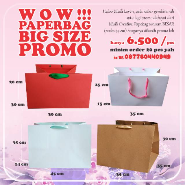 

paperbag polos BIG SIZE