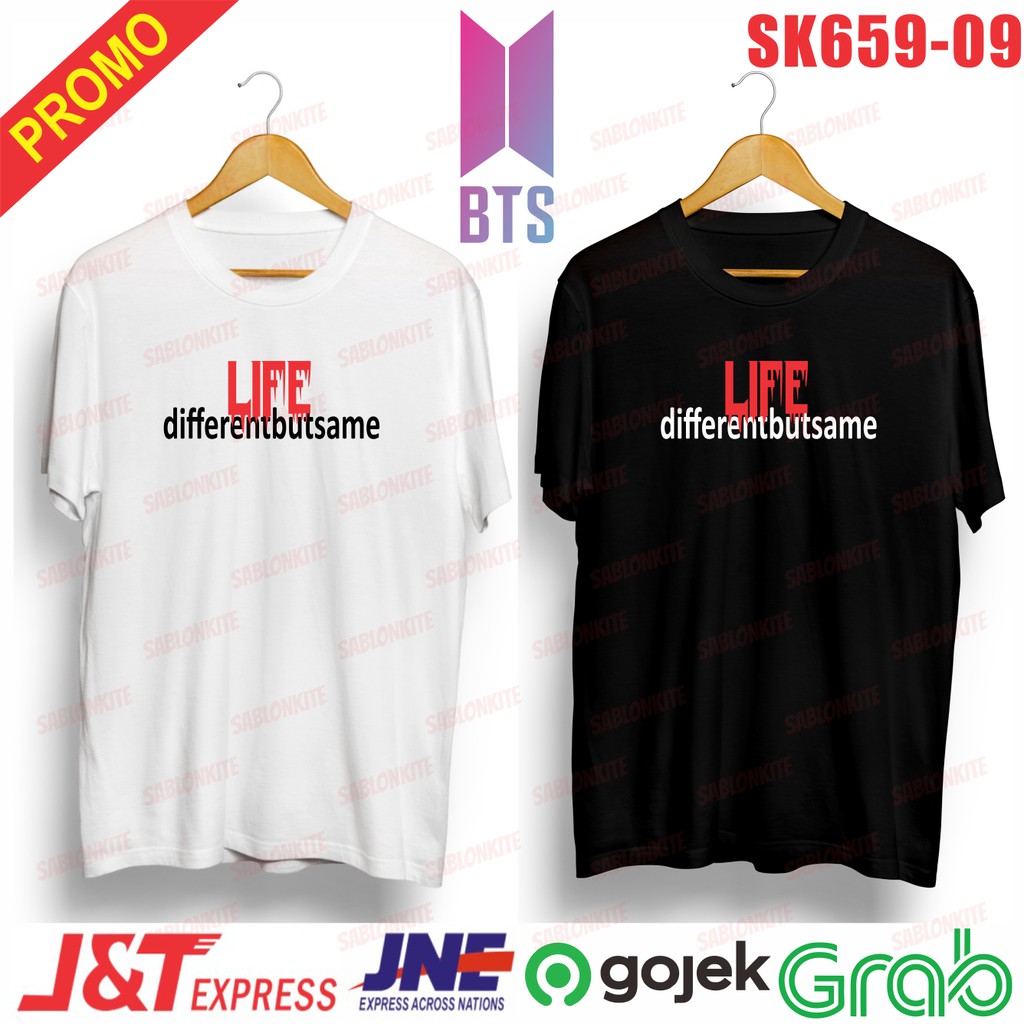 MURAH!!! KAOS KPOP MEMBER JIN LIFE DIFFERENTsk659 UNISEX COMBED 30S