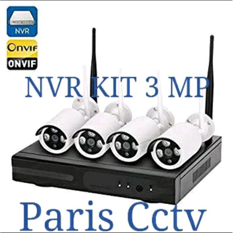 Paket Cctv Wireless indoor outdoor Wifi Plus Hard disk 1000