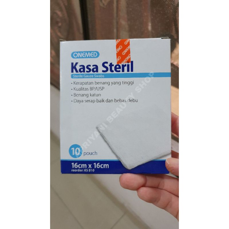 Jual Kasa Steril Onemed Ukuran 16 X 16 Cm 1 Box Isi 10 Pouch