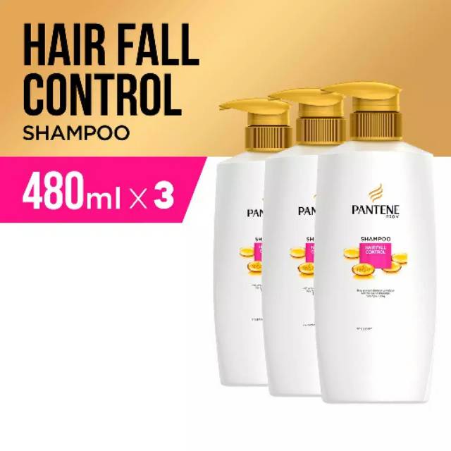 Pantene shampoo hair fall control 480 ml multi pack