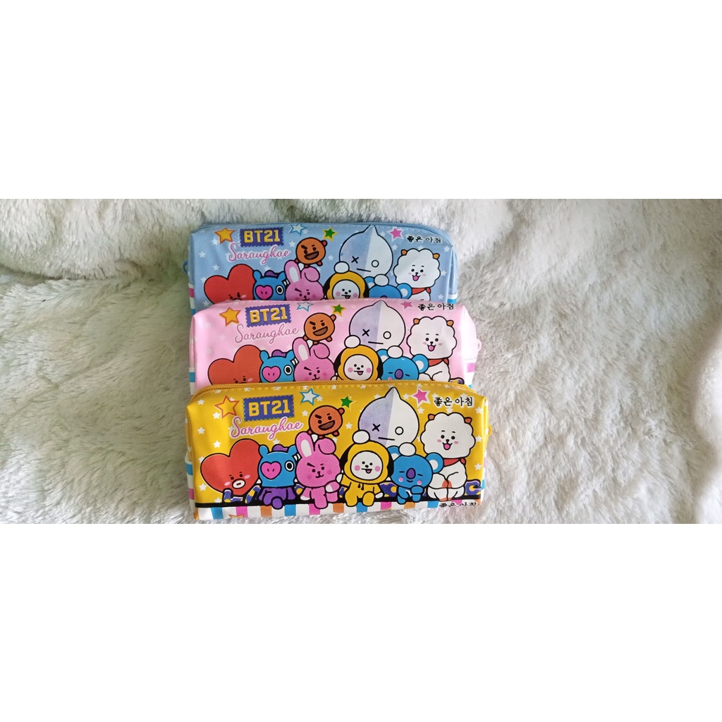 

TEMPAT PENSIL BT21 BTS SARANGHAE - PENSIL CASE ANAK PEREMPUAN - TEPAK PENSIL - PERLENGKAPAN SEKOLAH