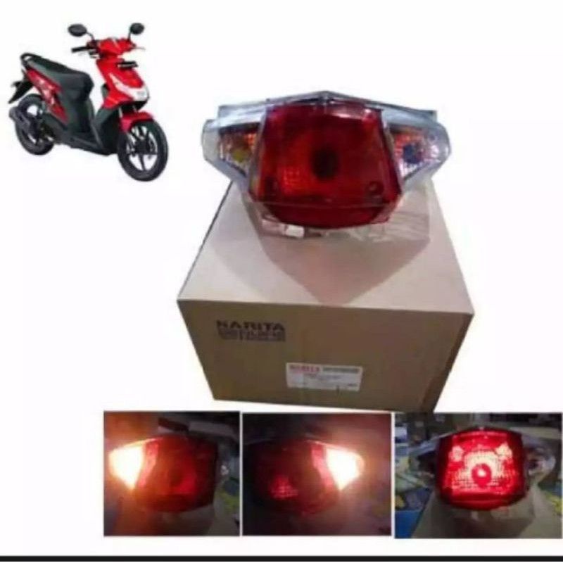 LAMPU BELAKANG BEAT KARBU LAMPU STOP BEAT Lama Beat old TH2008-2012