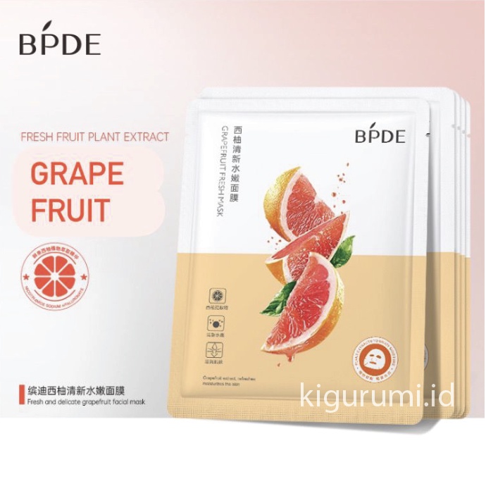 BPDE Fruit Mask Natural Facial Sheet Mask Masker Wajah Buah EM036