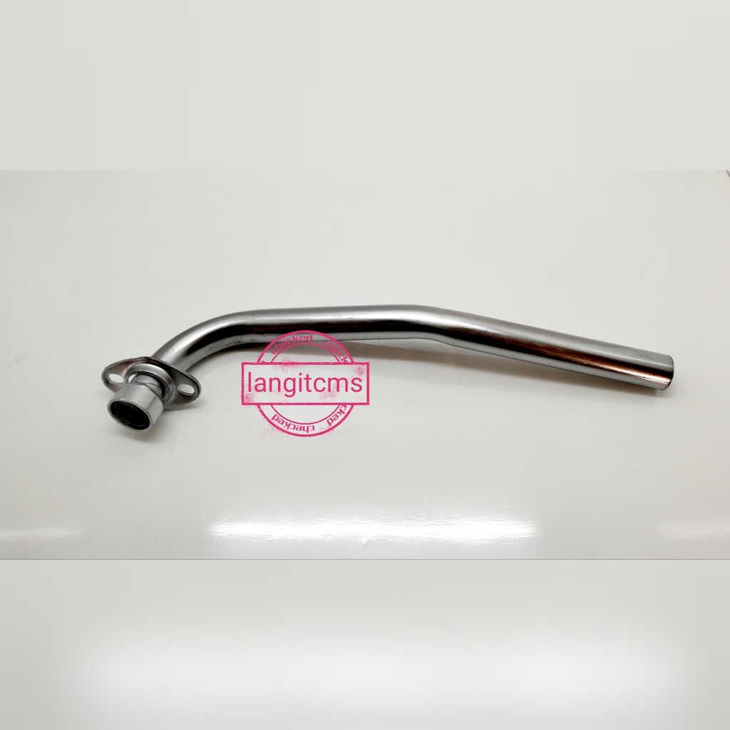 leher knalpot supra x 125 honda chrome stainless