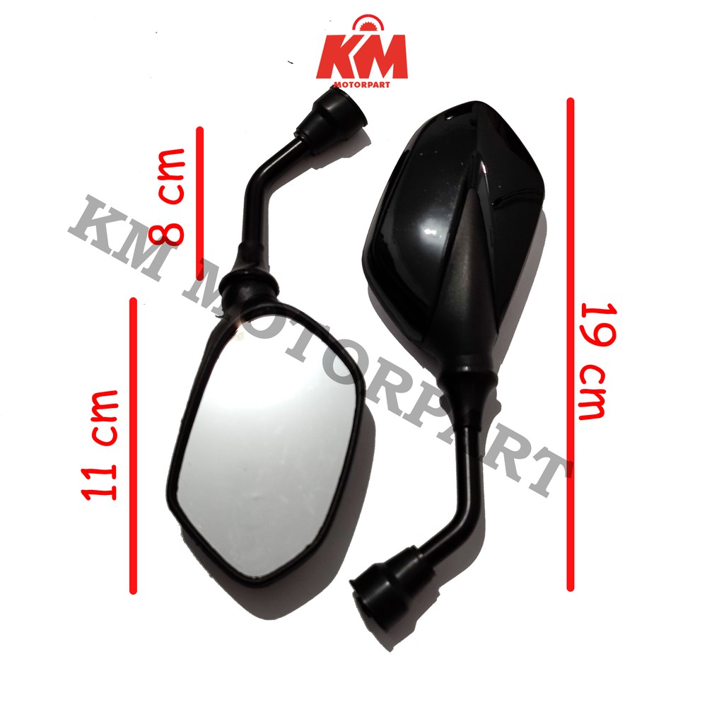 Spion Motor Variasi Tangkai Pendek Universal Motor Honda Model Revo bisa Beat Vario Supra CBR Scoopy