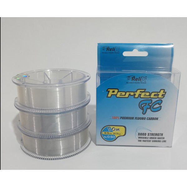 Senar Benang Tali Pancing RELIX PERFECT 040mm 23.5 Lb 50m