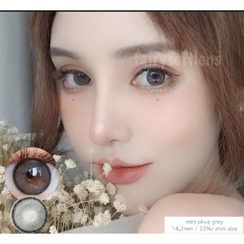 Softlens Kitty Mini Olivia Grey / KONTAK LENSA