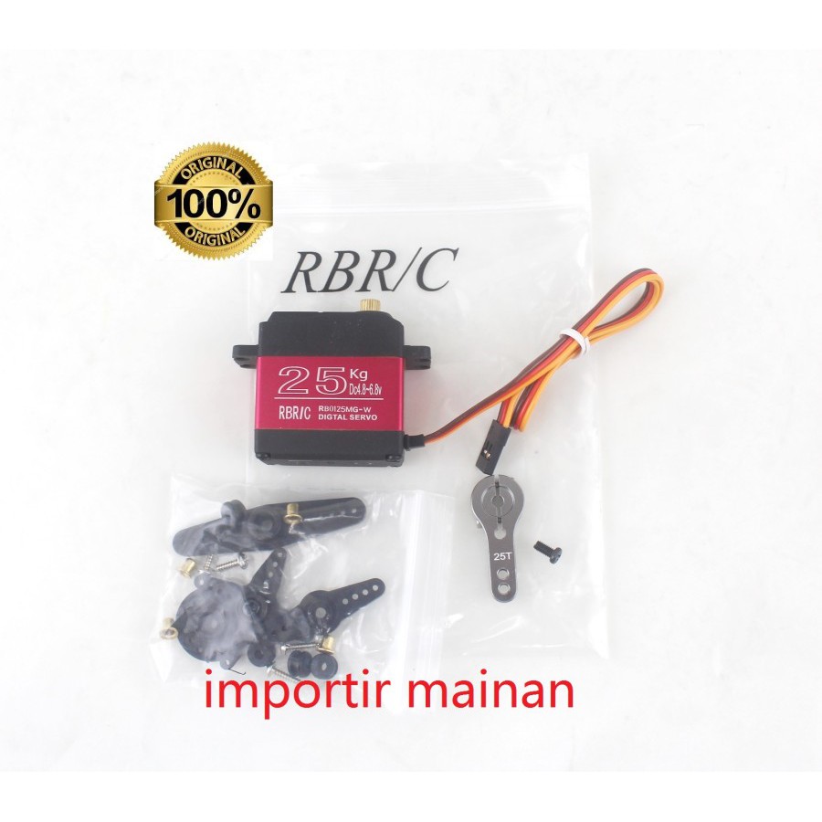 digital waterproof metal gear servo 25KG RBR/C rc car WPL MN crawler