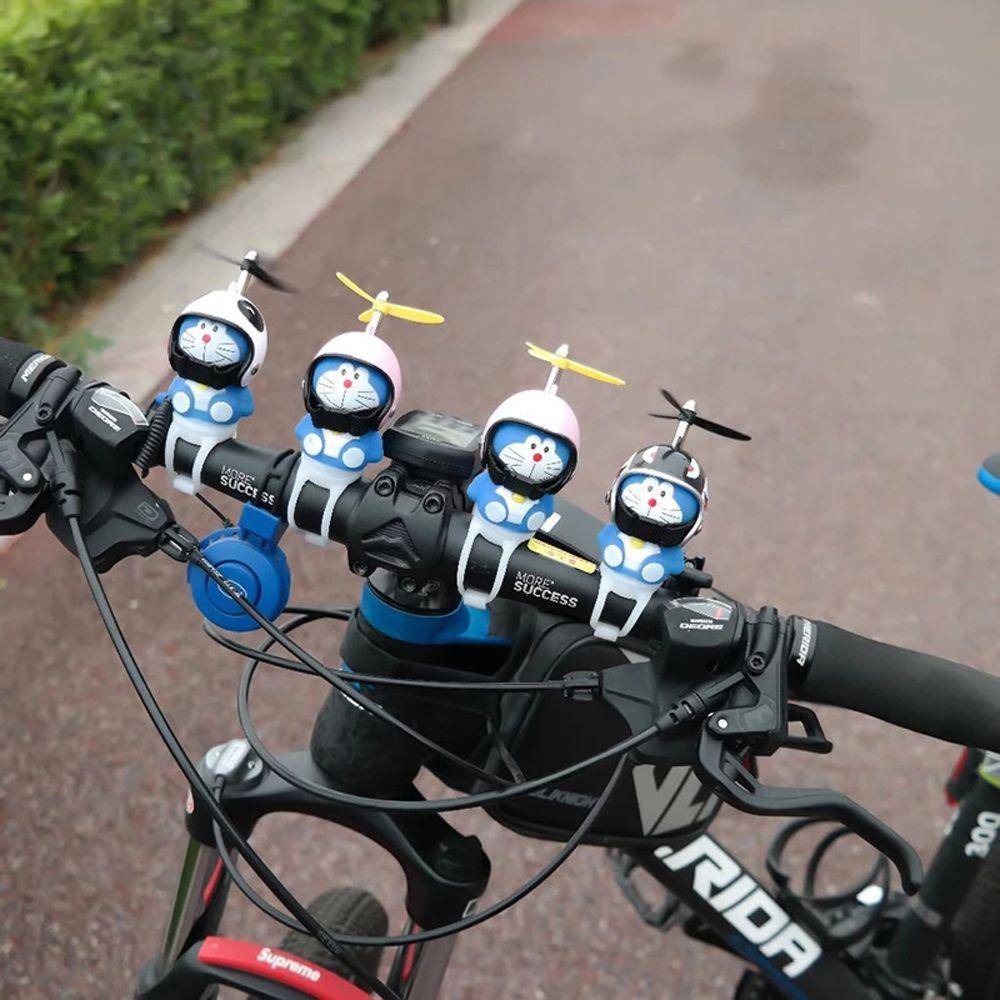 Needway Doraemon Pokon Mainan Aksesoris Sepeda Glowing Stang Sepeda Cycling Decor Bicycle Light Bike Horn Doraemon Helm Mainan