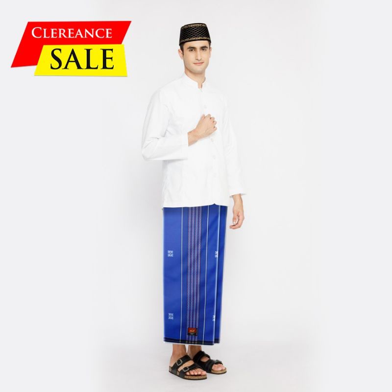 SARUNG ATLAS PREMIUM 770 SONGKET BIRU ORANGE 02