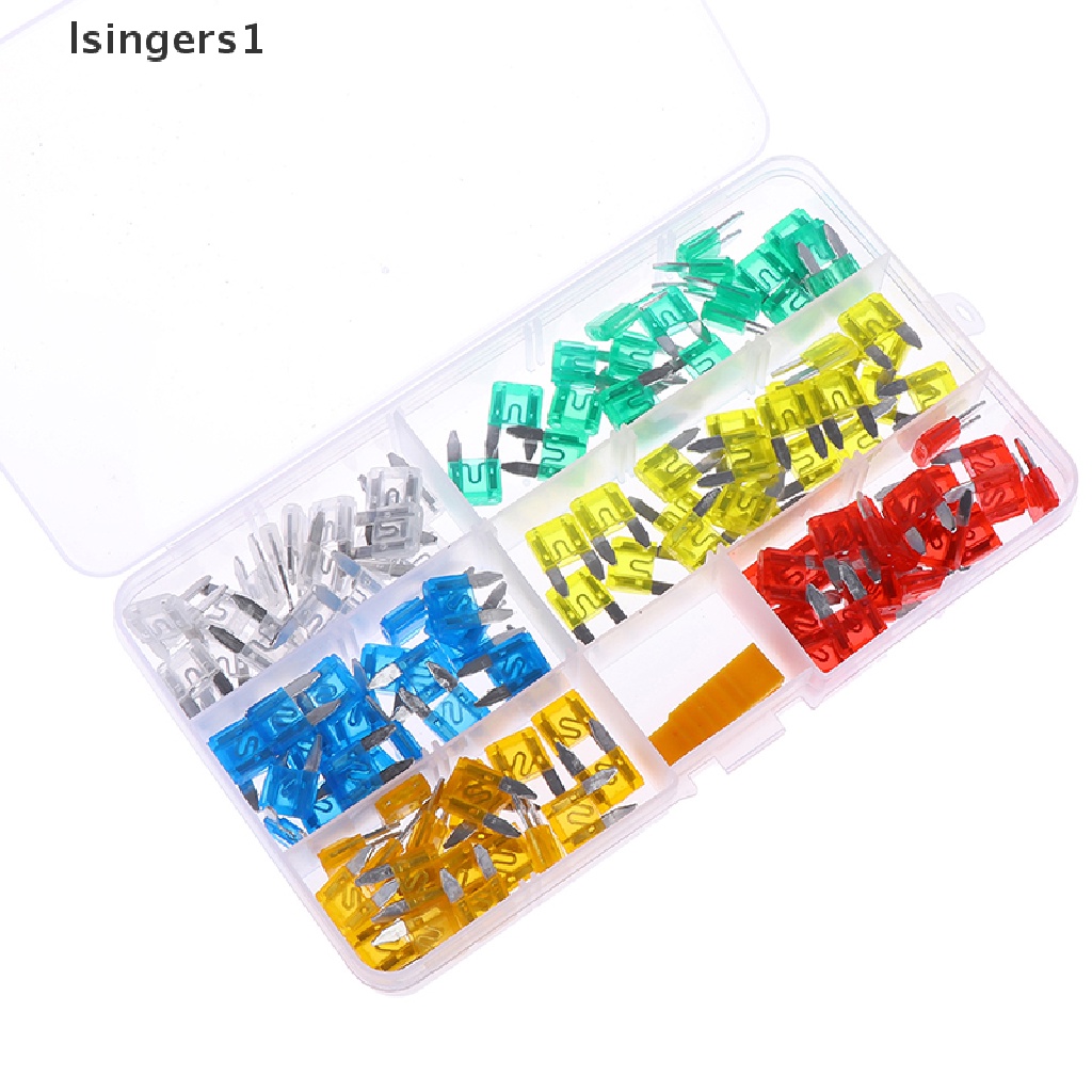 (lsingers1) 120pcs / Set Sekring Gepeng Mini Campur Untuk Mobil / Motor / SUV CN37