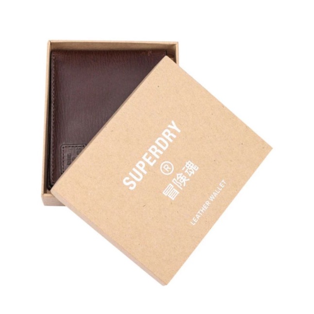 SALE Dompet Superdry Benson Boxed Bi Fold Wallet - Original & Vintage