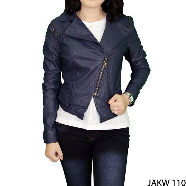 Jaket Perempuan Terbaru Fabric Dongker – JAKW 110