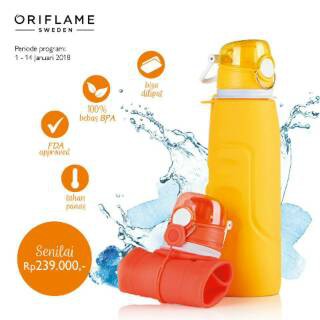 Lock & Lock Foldable Silicone Water Bottle