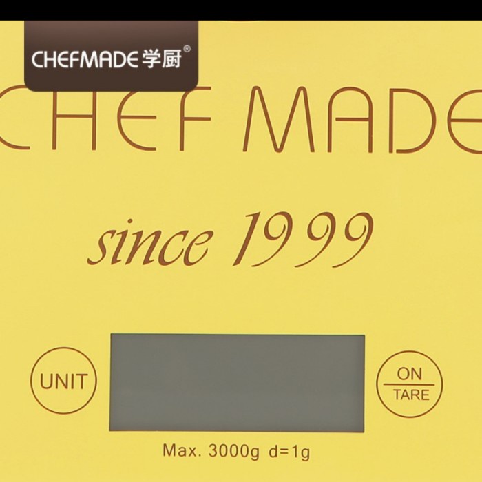 chefmade electronic kitchen scale wk9139 / timbangan dapur digital / baking glass scale