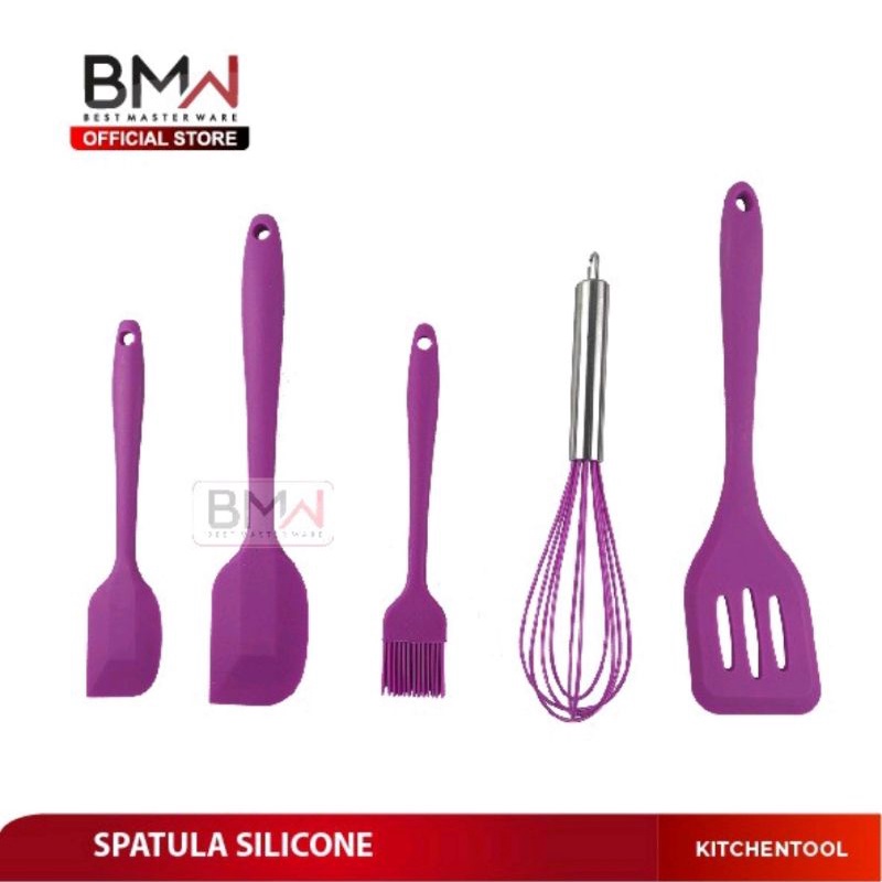 Spatula Set Silikon Dapur Warna 6 Pcs