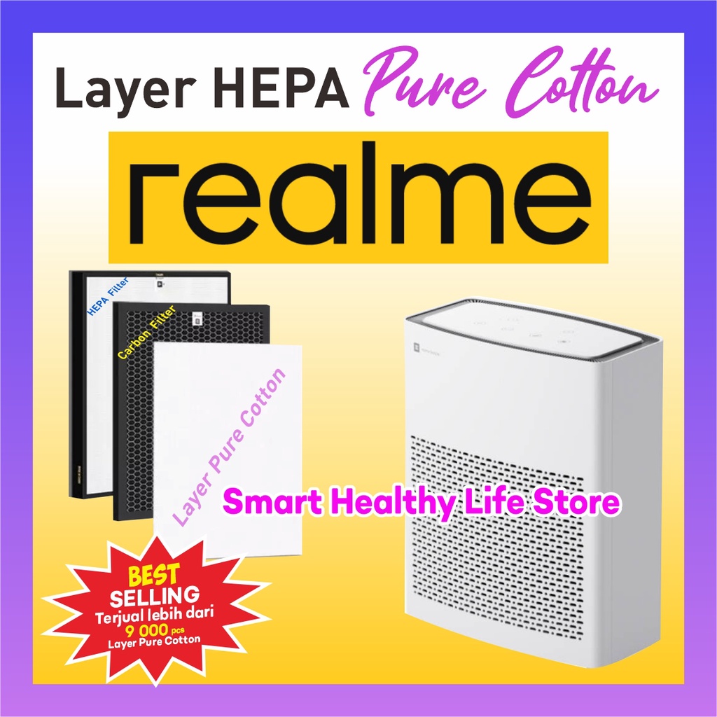 Layer Pure Cotton HEPA Filter Air Purifier REALME Tech Life