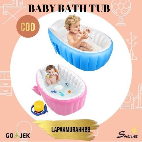 SHENAR BAK MANDI BAYI DAN ANAK / TEMPAT MANDI BAYI / BABY BATH TUB / BAK MANDI BAYI / KOLAM ANAK (FREE POMPA)