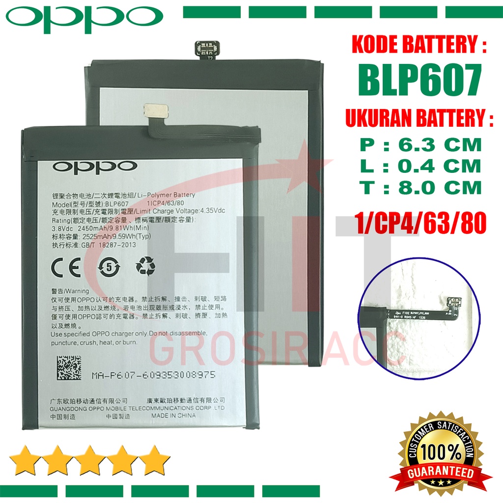 Baterai Battery BLP607 Original One Plus X