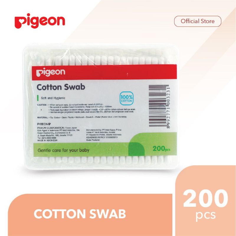 PIGEON Cotton Swab Isi 200 Pcs