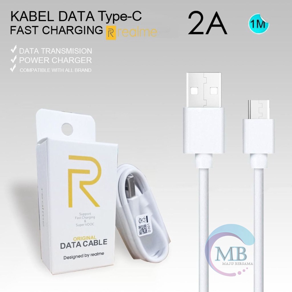 Kabel cable data original REALME Fast charging 2A TIPE C usb realme 6 6pro 7 7pro 8 8pro supoort vooc MB2614