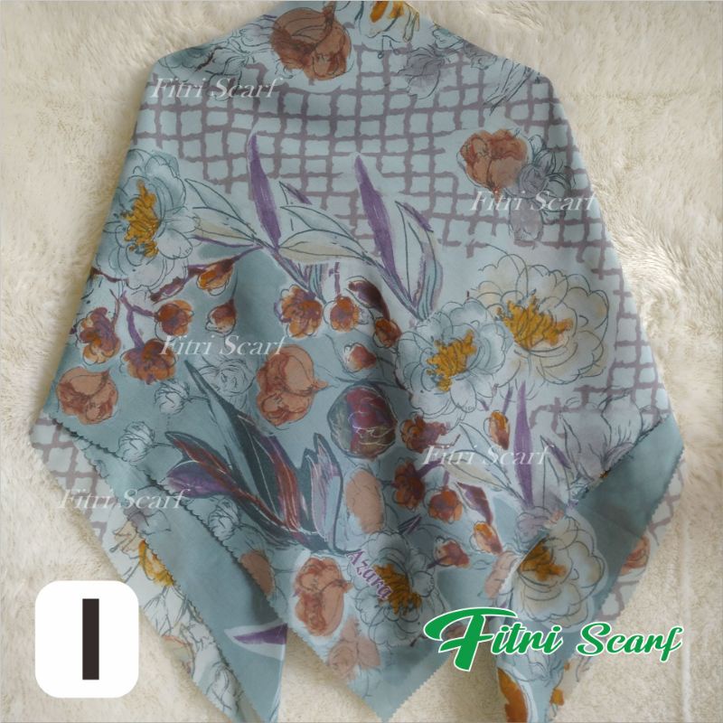 Jilbab PILIH WARNA PILIH MOTIF AZARA LASER segiempat  motif hijab motif kerudung DANISA D2 100-I