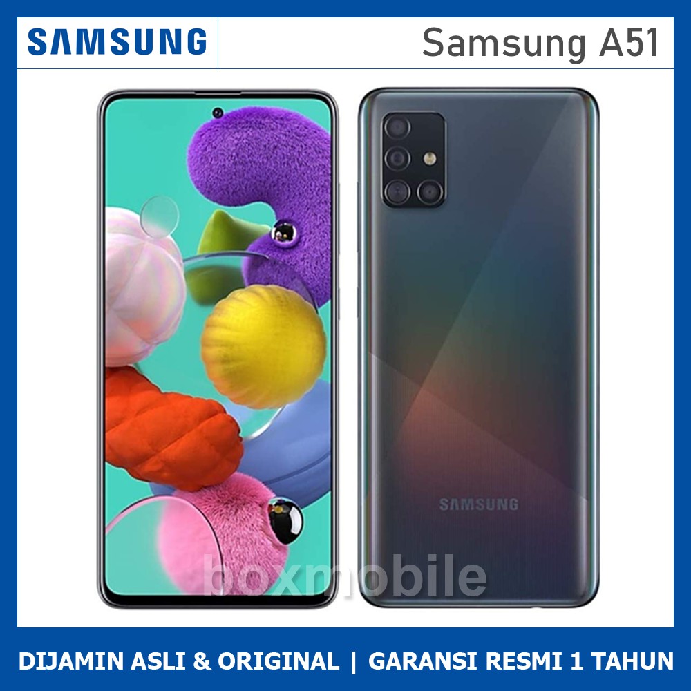 Samsung A51 6GB/128GB 8GB/128GB Black/Blue/White Garansi Resmi
