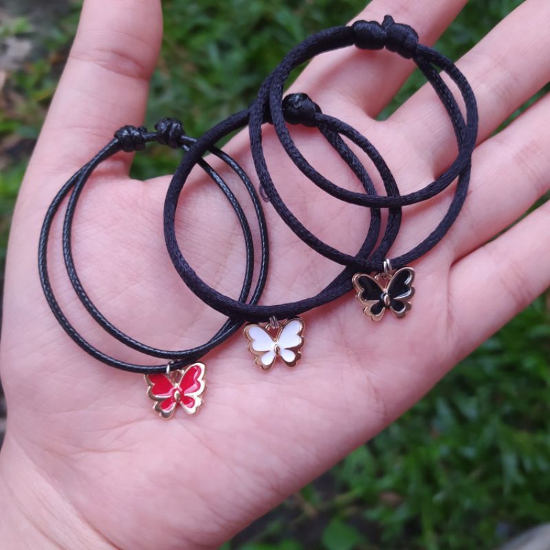BUTTERFLY BRACELET/ GELANG KUPU-KUPU BESTIE PERSAHABATAN LUCU / UNIK / KEREN / MURAH-1