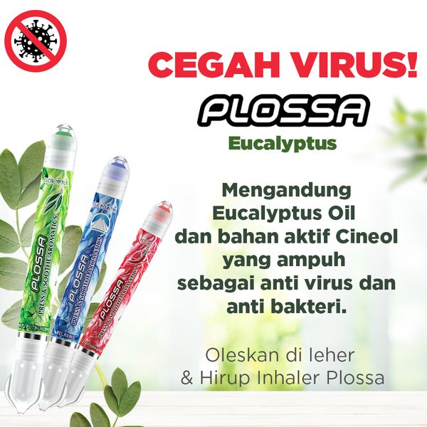 ✨LACIKOSME✨ PLOSSA MINYAK ANGIN AROMATHERAPHY - INHALER ROLL ON MINYAK ANGIN