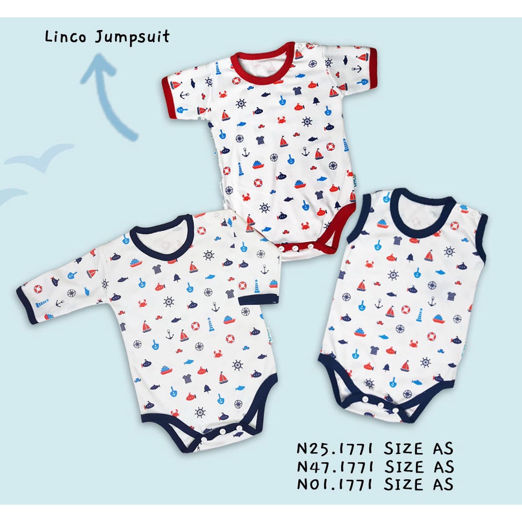 LINCO SETELAN BAYI MOTIF SAILOR / SETELAN BAYI