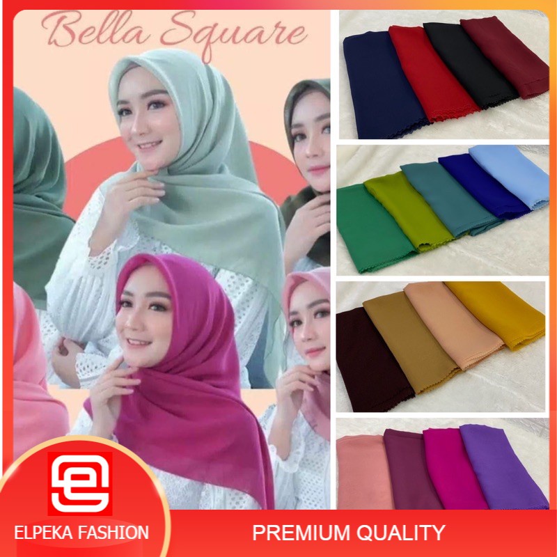 Bella square Laser cut premium Jilbab segi empat bella square Murah Elpeka Fashion