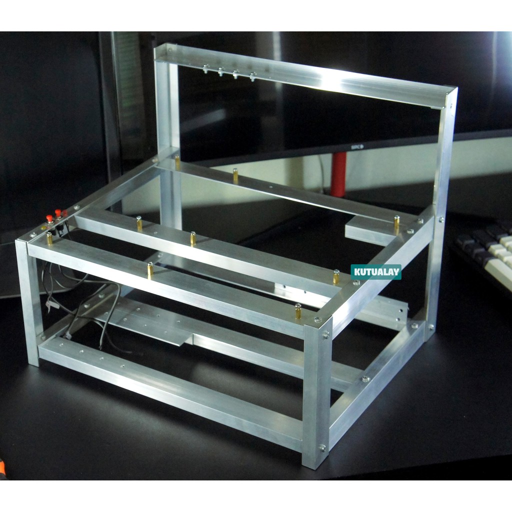 Casing PC ATX Open Air Custom Alumunium CPU Komputer Benchtable