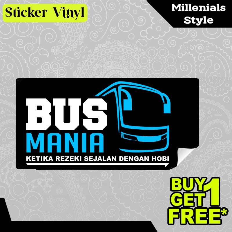 

Stiker Sticker Bus Mania Rezeki Sejalan Dengan Hobi Gambar Unik Desain Keren dan Kekinian Aesthetic Bahan Vinyl Satuan Anti Air