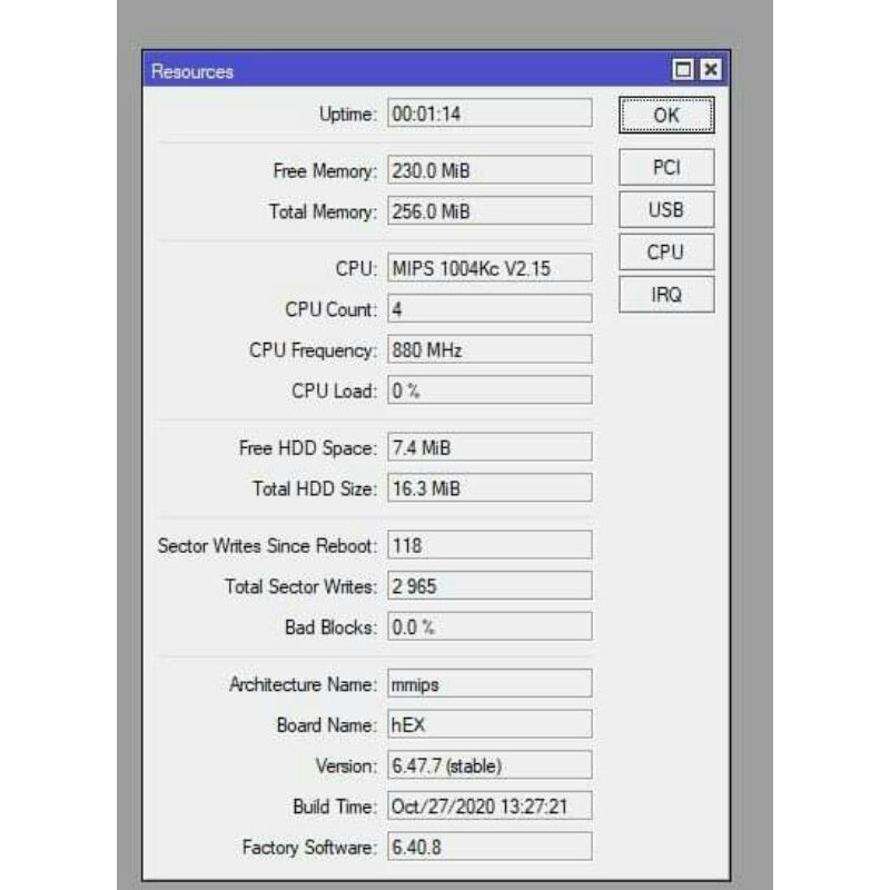 Mikrotik RB750GR3 bekas
