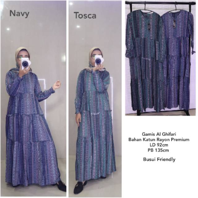 Azka clothing / Gamis Etnik Rayon / gamis dress wanita
