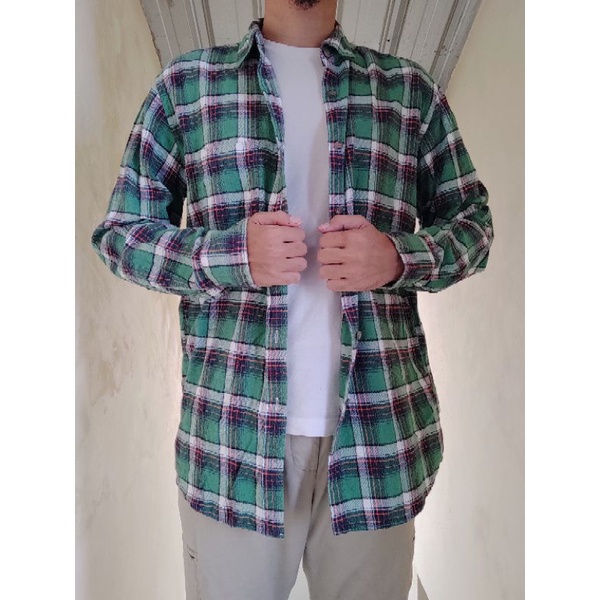 Flanel Uniqlo Second size XL
