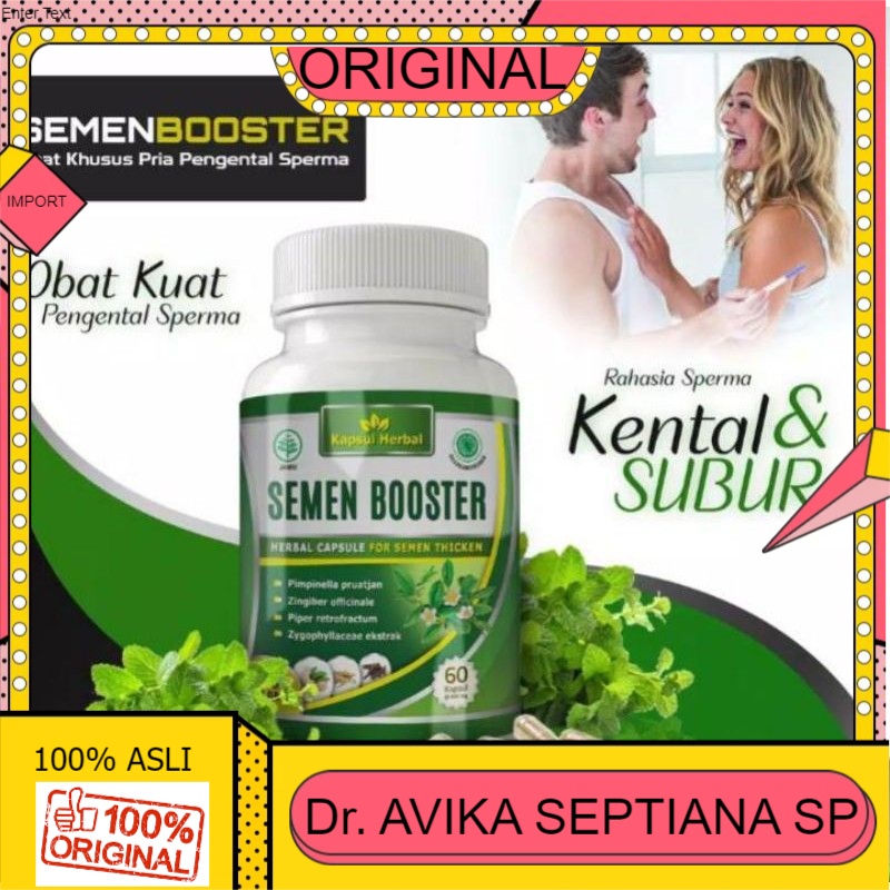 100% ASLI SEMEN BOOSTER - SEMEN BOOSTER PENYUBUR + PENGENTAL SEPERMA Semen booster