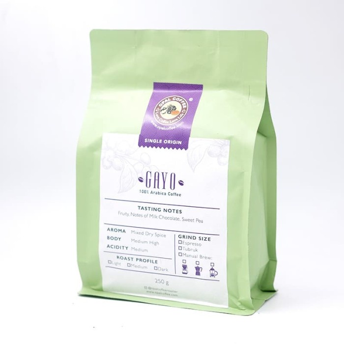 

r0eree Opal Coffee - Gayo Arabica Roasted Beans 250G Ds20X11