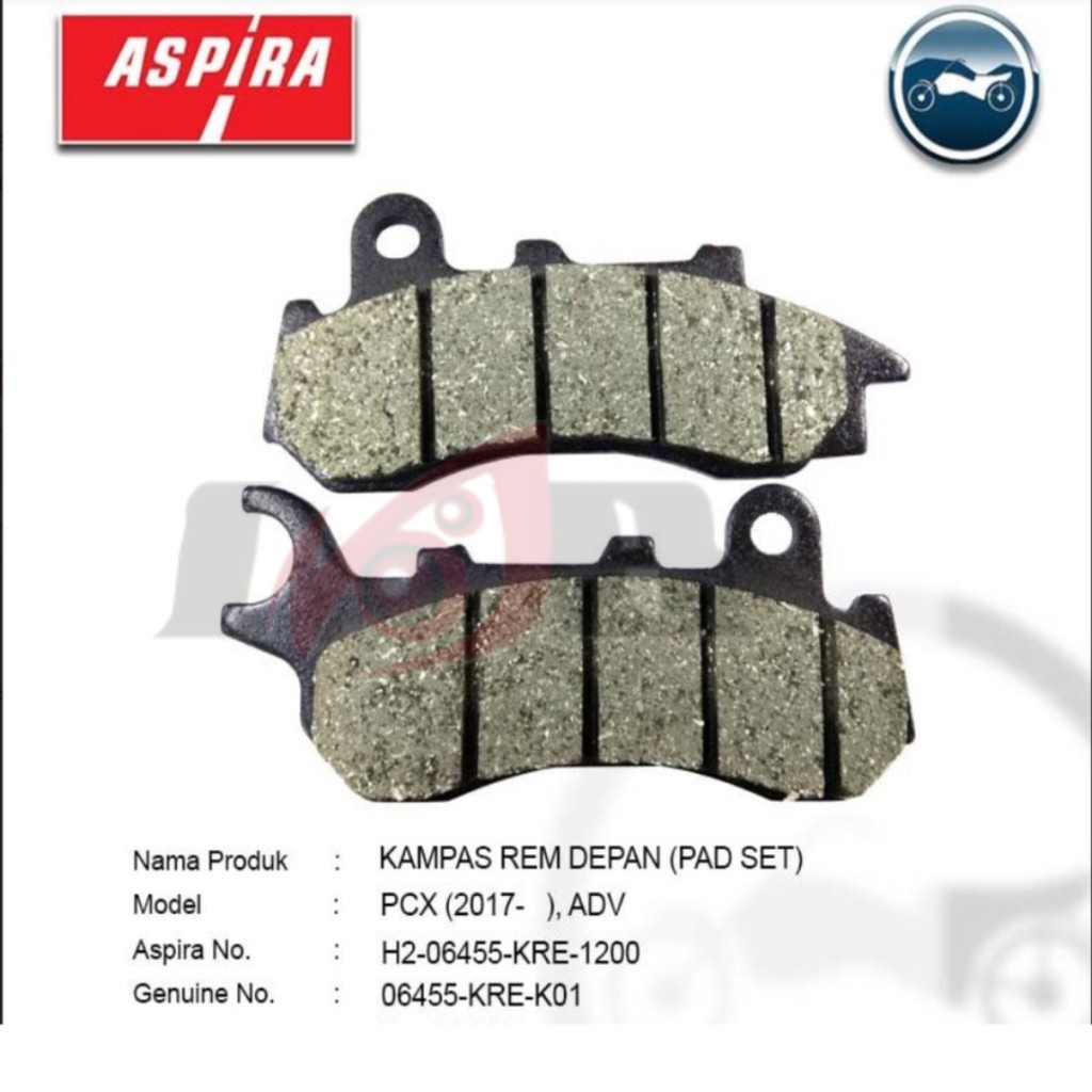 ASPIRA Disc Pad Depan PCX 150 Kampas Rem Cakram ADV Front ASTRA KRE