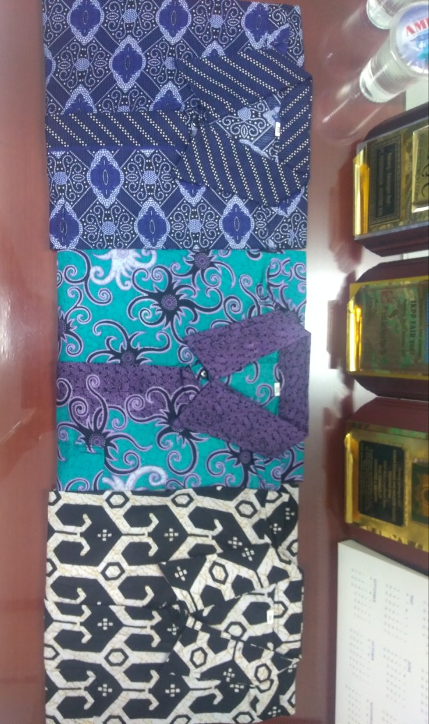 Arunika Batik Pria Asj Sa Hrb026 Kenongo Kemeja Tosca Pendek Pekalongan Padi M L Xl Sogan Tulis