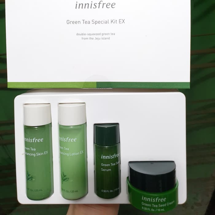 Innisfree Green Tea Special Kit Ex Trial Kit 4 Items Indonesia