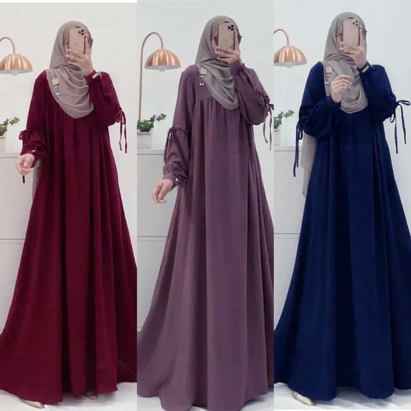 LATAYA Maxy Gamis Kringkle Airflow   LD 110- Gamis Wanita busui friendly