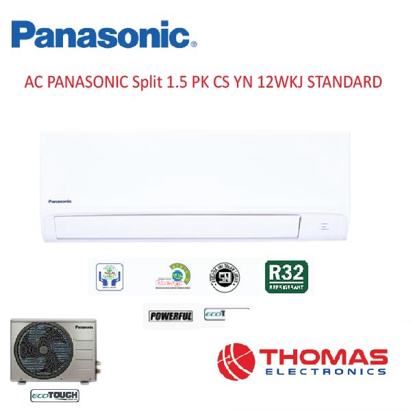 AC Panasonic 1,5 PK CS/CU YN12WKJ CSYN12WKJ CU YN 12WKJ / 12WKJ R32 GARANSI RESMI