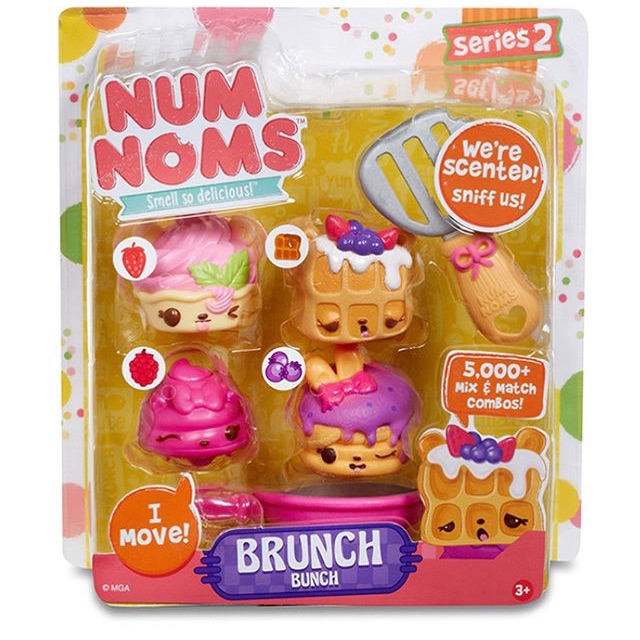 Squishy mainan num noms numnoms brunch waffle series serie 2 original numnoms