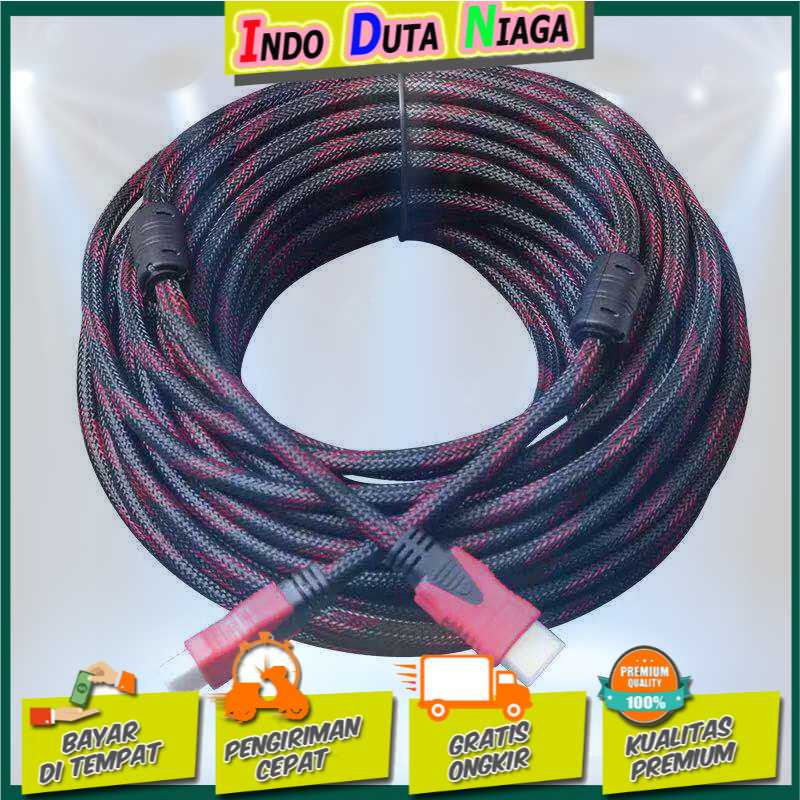 IDN TECH - High Speed HDMI to HDMI Cable OD7.3mm Gold Plated 4K 10 Meter - HYX