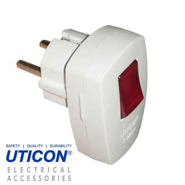 Uticon S-228N Tusuk Kontak / Steker + Saklar