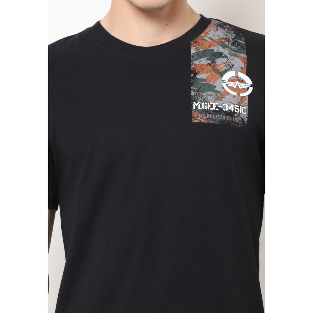 Kaos Lengan Pendek Pria MGee 3451C Original Oliver 033 Black