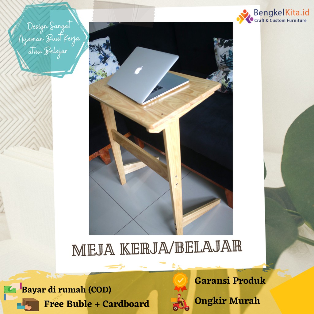 Meja Belajar / Meja Kerja / Meja Laptop / Meja Portable / Meja Belajar Minimalis