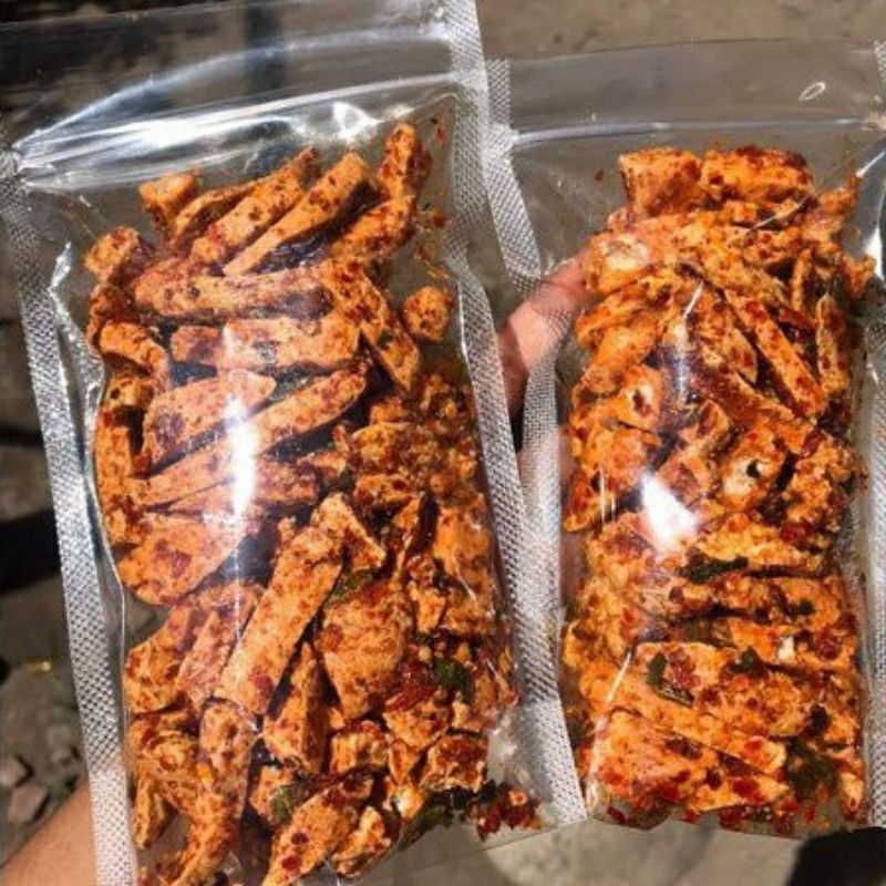 

[ Eatcabe ] Basreng Pedas Gurih Balado 200gr/Bakso Goreng Pedas Asin Daun Jeruk/Rasa Balado